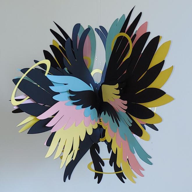 111 ● paper arrangement ● Angel Number Series ● 2022