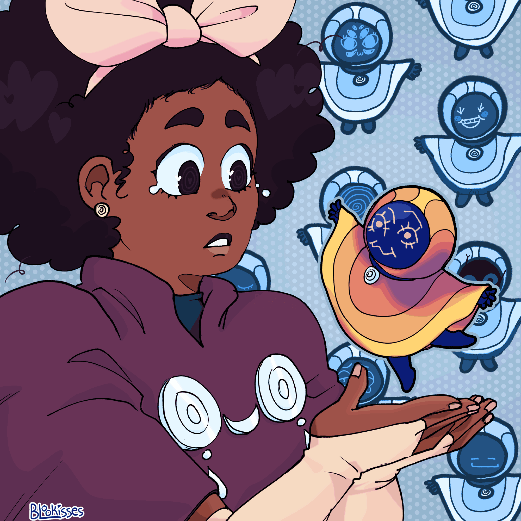 Mirabelle and the Change God ● fanart illustration ● content source: In Stars and Time (Video Game) ● 2024