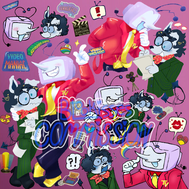 for kamidork on bluesky (original character and deltarune character) ● 2025