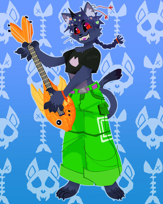 Blythe (art trade) ● content source: @nonbiritchi on twitter (original character) ● 2021