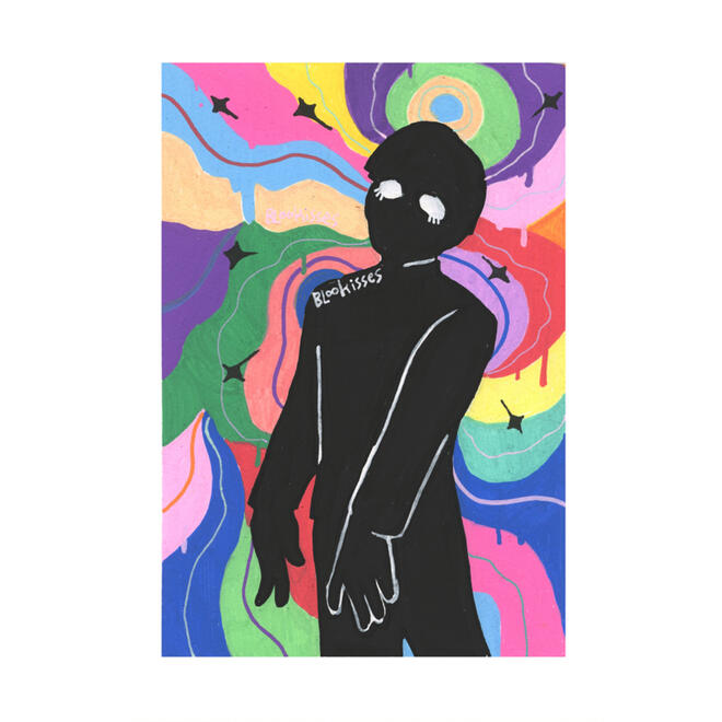 Overwhelmed ● paint illustration ● 7&quot; × 10&quot; ● content source: Mob Psycho 100 (comics/anime) ● 2022