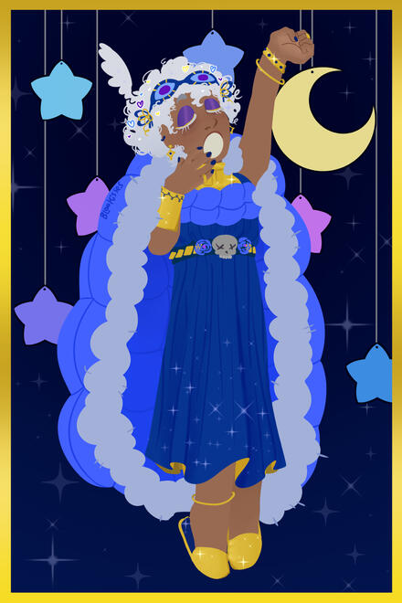 God Of Sleep ● fanart commission ● content source: Hades (Video Game) ● 2021