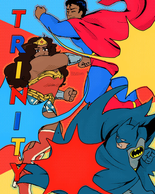 Trinity ● fanart illustration ● content source: DC Comics ● 2026