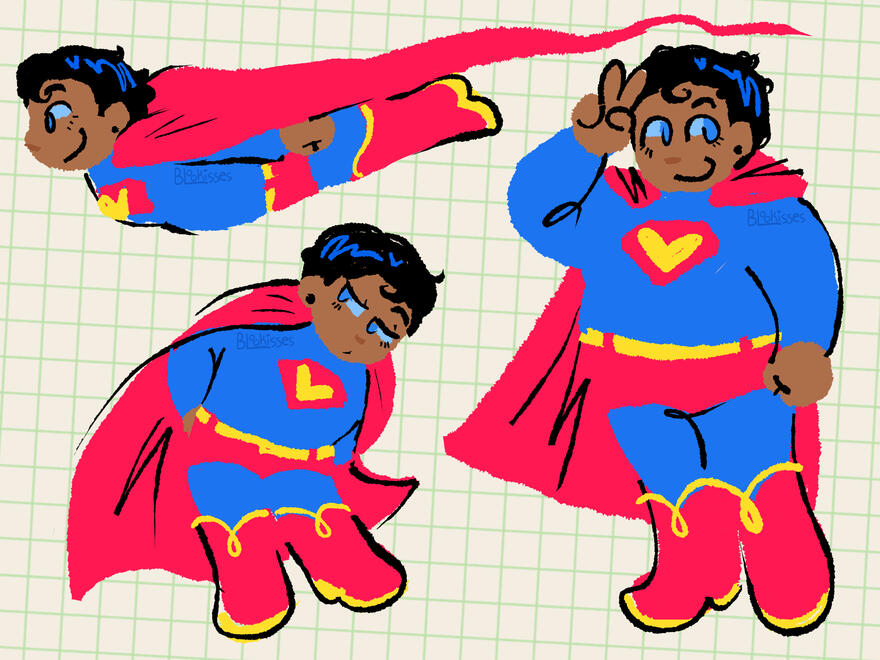 Supermans ● fanart illustration ● content source: DC Comics ● 2025